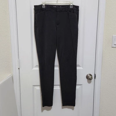 Pantalones Pixie Old Navy para mujer 14 altos gris tiro alto hasta el tobillo elásticos Foto 1 de 4