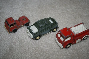 Vintage 70’s? Tootsietoys Druckguss Lot Feuerwehrauto, Panzerwagen, LKW Fahrerhaus - G627 - Bild 1 von 7