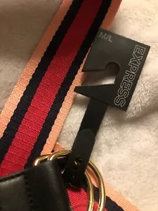 express belt Red Pink And Black Women’s Medium/Large Nautical W/buckle - Picture 1 of 5