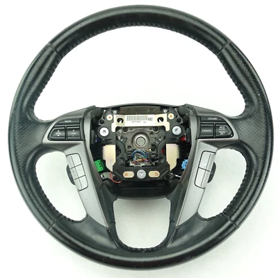 2011 2012 2013 2014 2015 2016 2017 Honda Odyssey Steering Wheel Black Leather - Image 1 of 4