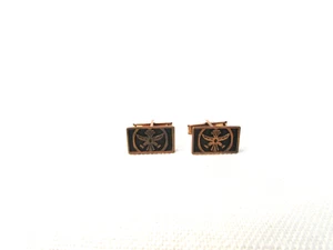 Vintage Southwestern Birdman Copper Cufflinks in Native American Style - Picture 1 of 5