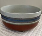 Otagiri Mirage Stoneware Coupe Soup Cereal Bowl 5 5/8” Rare Blue Rust Brown Grey