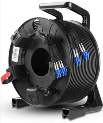 150M LC-LC Outdoor Armored SM 4 Strands with Fiber Tactical Cable Reel - Image 1 of 3