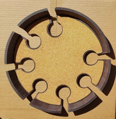 Bandeja de camarera de cóctel vintage 1973 Playboy Club Tokio Japón vaso vino cerveza Foto 1 de 4