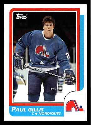 1986-87 Topps Paul Gillis #168 - Quebec Nordiques - Image 1 of 2