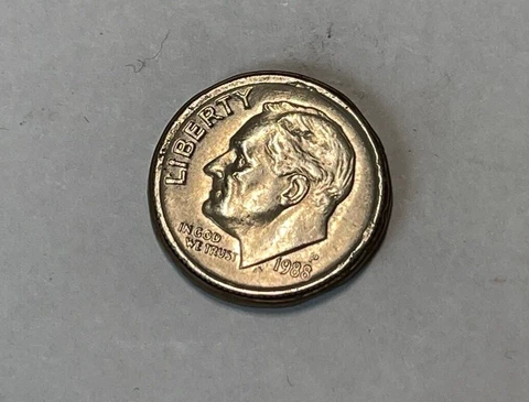 Trick Coin Roosevelt Dime on One Side Wheat Back Cent on The other side Cover