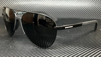 EMPORIO ARMANI EA2059 320387 Black Dark Grey Men's 61 mm Sunglasses - Image 1 of 4