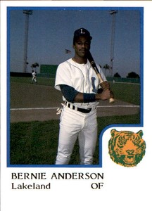 1986 Lakeland Tigers ProCards #2 Bernie Anderson Detroit Michigan Baseball Card