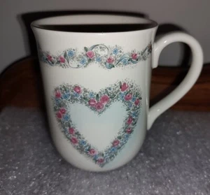 Otagiri Romance Hearts Flowers Mug Cup Japan - Picture 1 of 5