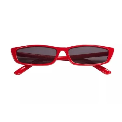 Gafas de sol rojas rectangulares de moda monturas para mujer gafas de sol pequeñas hippies Foto 1 de 3