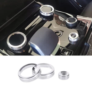 For Range Rover Vogue Sport 2023-24 Air Conditioner Knob Trim Silver Alloy Cap - Picture 1 of 9