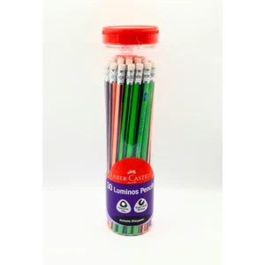 FABER-CASTELL Luminos matite punta gomma legno qualità super scura impugnatura triangolare - Foto 1 di 1