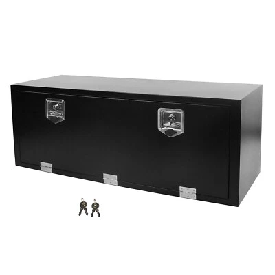 Ящик для инструментов под кузов грузовика прицепа пикапа 48 X18 X18 черный стальной - Изображение 1 из 4