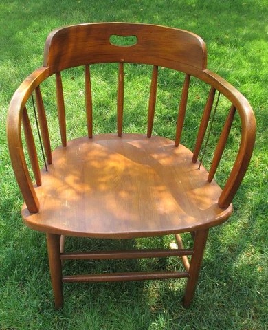 Vintage BOLING Chair Company NC Lennox Windsor Captain Chair Cover