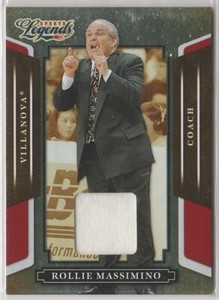2008 Donruss Sports Legends Material Mirror Red #62 Rollie Massimino #/500 043-N