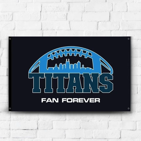 Tennessee Titans Fans 3x5 ft Flag NFL Football Champions Banner Gift Wall Decor Cover