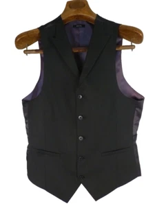 J.Ferrar Vest S Black Excellent Condition Modern Fit - Picture 1 of 5
