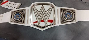 WWE Universal Title Championship Wrestling White Strap Replica Belt Free Shiping - Picture 1 of 3