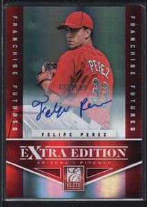 FELIPE PEREZ 2010 DONRUSS ELITE EXTRA RC ROOKIE AUTOGRAPH SP AUTO #475/799