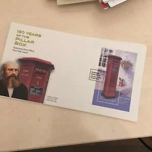 Guernsey First Day Cover FDC 2002 150 YEARS Pillar Box Union St. - Picture 1 of 2