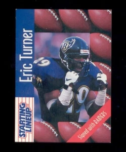 Tarjeta Kenner SLU 1997 alineación inicial Eric Turner Baltimore Ravens - Imagen 1 de 1