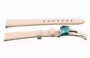 Maurice Lacroix Uhrenarmband Divina Textilband 13 mm rosa mit Faltschließe - Bild 1 von 2