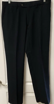 Cutter & Buck C&B 34x34 Men’s Twill Microfiber Flat Front Pants Black - Image 1 of 4