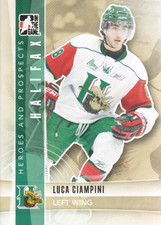 2011-12 ITG Heroes and Prospects Hockey Card #54 Luca Ciampini CP