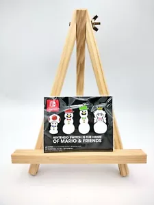 Mario and Friends Snowman Holiday Pin Set GameStop Exclusive Christmas - Picture 1 of 2