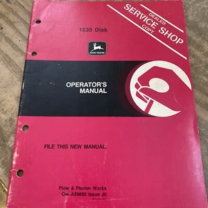  John Deere Model 1635 Disk Operator's Manual OM-A39850 Issue J0 21JS1466-M11 - Picture 1 of 1