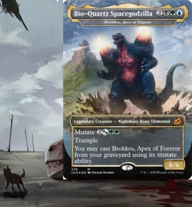 Bio-Quartz Spacegodzilla MUTATE Commander Deck Magic MTG Ready-to-Play EDH Alt - Picture 1 of 12