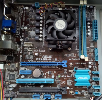 KIT SCHEDA MADRE ASUS F2A55-M LE CPU IGPU AMD A4-5300 DISSIPATORE 4 GB RAM DDR3 - Immagine 1 di 3