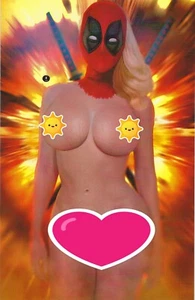 Totally Rad Halloween LARD Lady Deadpool W/Mask FULL Virgin Variant Cover !!! NM - Picture 1 of 2