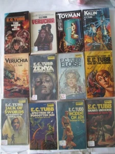 Dumarest of Terra lot of 24 vintage sf books E C Tubb Daw 1-4 8 11-15 17-31 - Picture 1 of 12