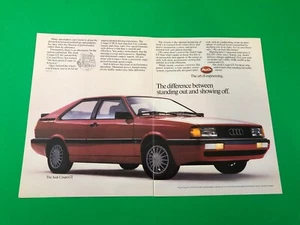 1985 1986 AUDI COUPE GT VINTAGE ORIGINAL PRINT AD ADVERTISEMENT - Imagen 1 de 1