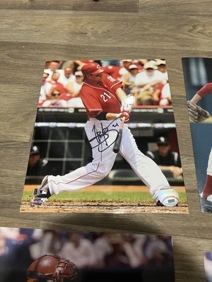 Signed  8x10 TODD FRAZIER  Cincinnati Reds Autographed Photo - COA - Image 1 of 2