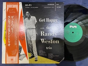 THE RANDY WESTON TRIO GET HAPPY RIVERSIDE SMJ 6063 OBI MONO JAPAN Vinyl LP - Picture 1 of 8