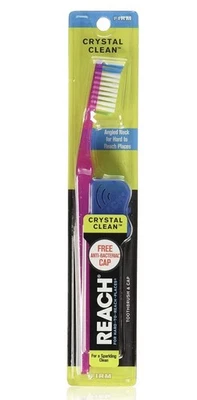 Зубная щетка, щетина, 1 штука, 6, мягкие щетинки, кристально чистая, упаковка из 6 - Изображение 1 из 2