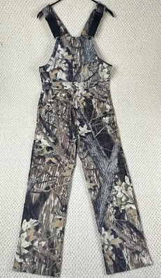 Wolf Mountain Huntingwear Bib Overalls Mens M Mossy Oak Breakup Camo USA Made - Image 1 of 4