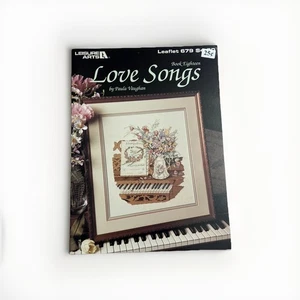 LOVE SONGS Cross Stitch Pattern Chart Leaflet - Paula Vaughan - 1988 - Picture 1 of 2