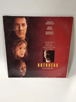 Outbreak Laserdisc - 1995 Movie (Hoffman, Freeman) - Widescreen Edition 2 Discs Foto 1 de 4