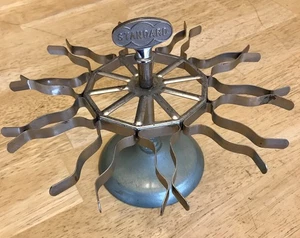 Vintage 10-armiger Standard Metall Drehen Gummi Stempel Halter - Mid-Century Büro - Bild 1 von 7