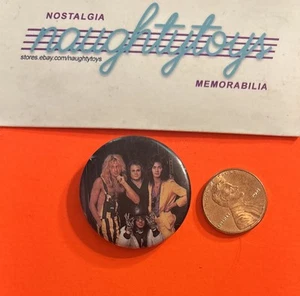 Vtg David Lee Roth Van Halen Metal Rock Band Tour Button Pin ~ 1.25” - Picture 1 of 7