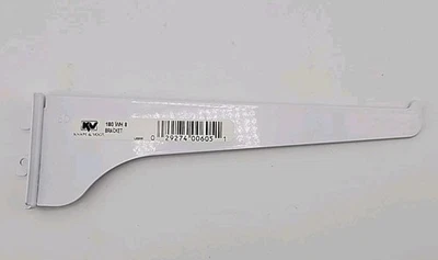 Knape & Vogt 8" White Bracket 180 WH 8 - Image 1 of 2