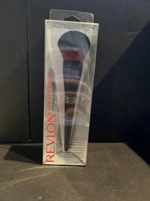 Revlon Premium Powder Brush Makeup Applicator Tool Face Brushes Black Red - Image 1 of 2