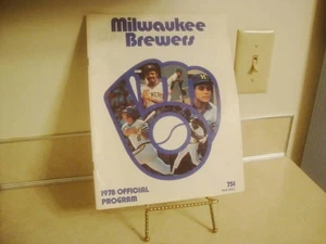 Authentic 1978 Milwaukee Brewers Official Program vrs Texas Rangers Card Scored! - Picture 1 of 7