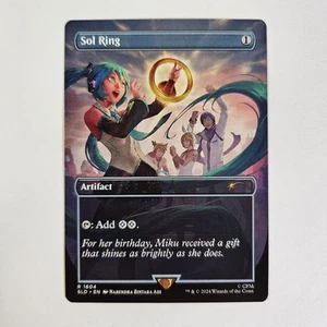 1x NM EN Sol Ring Secret Lair Hatsune Miku Digital Sensation MTG Magic SLD - Picture 1 of 2