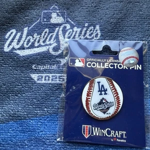 NEW 2025 WORLD SERIES LOS ANGELES DODGERS BALL LOGO COLLECTOR PIN WINCRAFT - Picture 1 of 1