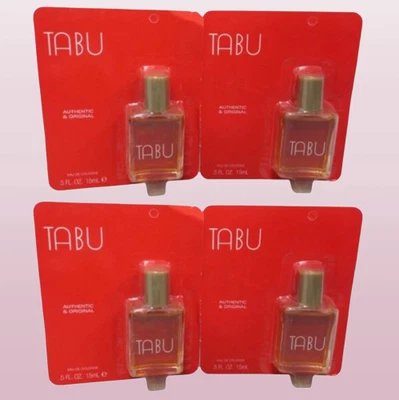 LOTE DE 4 DANA TABU EAU DE COLOGNE 0,5 OZ Foto 1 de 3
