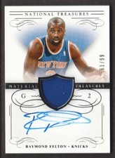 2013-14 National Treasures Material JERSEY AUTO #MT-RF Raymond Felton 61/99